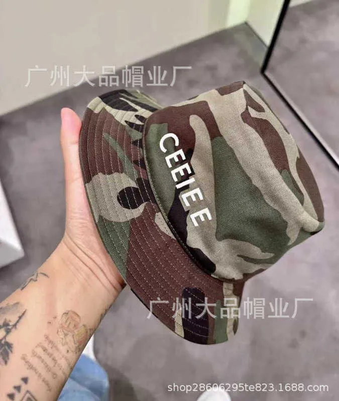 Wide Brim Hats & Bucket Hats Designer camouflage fisherman hat men's women's outdoor leisure off-road sun protection hat luxury 4HKS