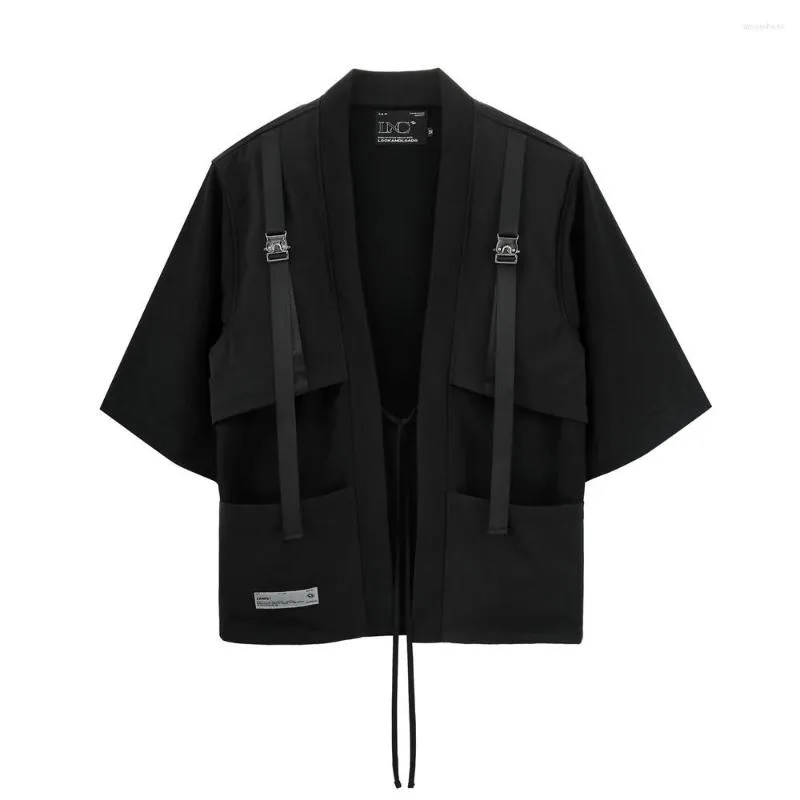 DHgate.com:Mens Short Sleeve Shirt Outer Tie Punk Style