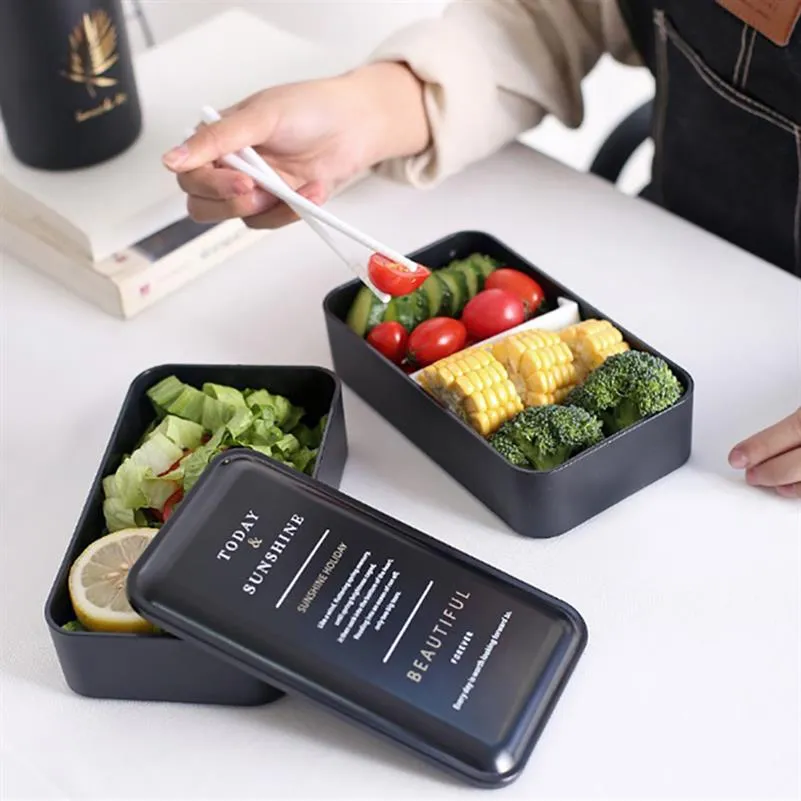 Lunch Box Food Container Heated Container Bento Food Box For Kids Lancboks Lonchera Meal Prep Thermos Bag Bolsa Almuerzo T200710298C