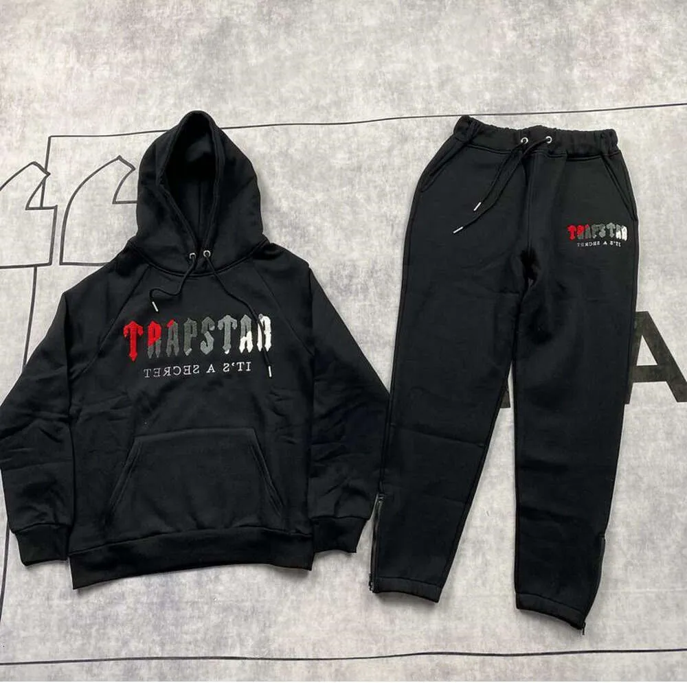 Herrtröjor tröjor Trap varumärke London överdimensionerade män kvinna high street handduk broderi stjärna tröjor fleece casual trapstar avancerad design 665ess