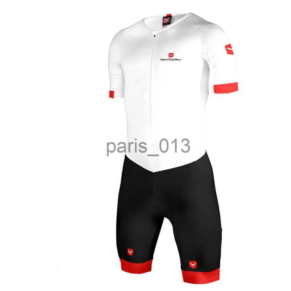 Andere Bekleidung Fahrradbekleidung Sets Taymory Profi-Triathlon-Rennanzug Herren-Distanz-Overall Benutzerdefinierter Trisuit LD AEROSKIN WHITE RadfahrenLaufenSchwimmbekleidung Ki