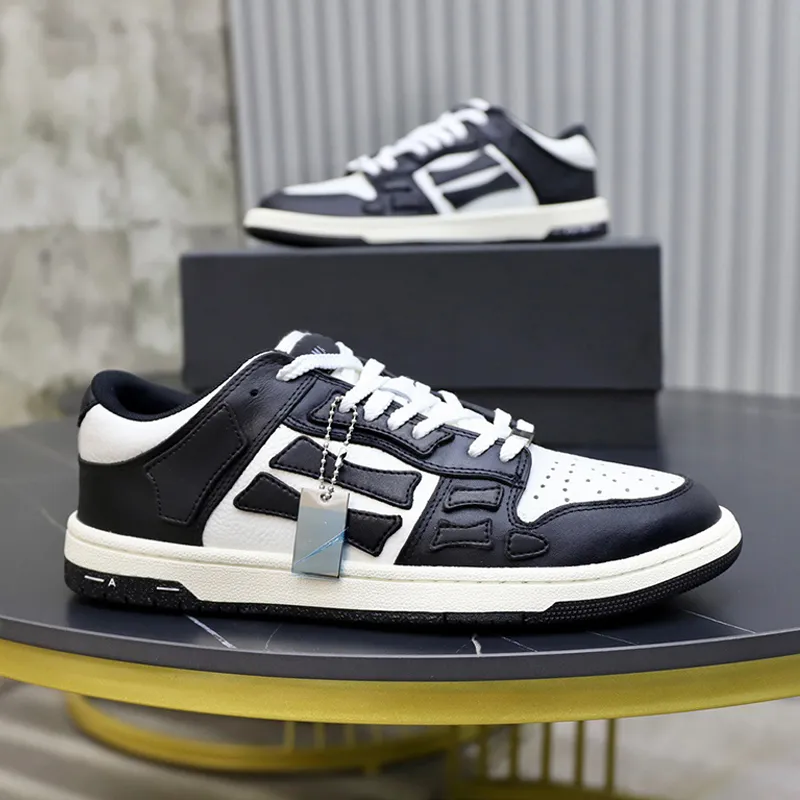 Bulk Skeleton Shoes: Designer Low Top Sneakers Skulls Patchwork