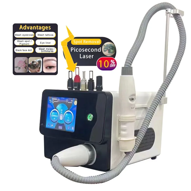 2023 Large Stock 5 Working heads Laser Machine Tattoo Remove eyebrow Remove Skin Whitening Beauty Machine For Salon