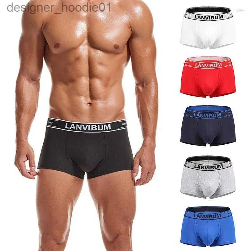 Mutande Mutande Boxer Uomo Intimo Cotone Comodo Underware Lingerie Traspirante Moda uomo L230915