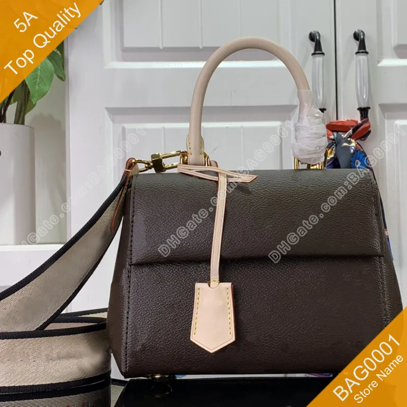 Cluny Bag Lady Original Quality luxury Fashion Totes Canvas Genuine Leather Shoulderbag with Box B484