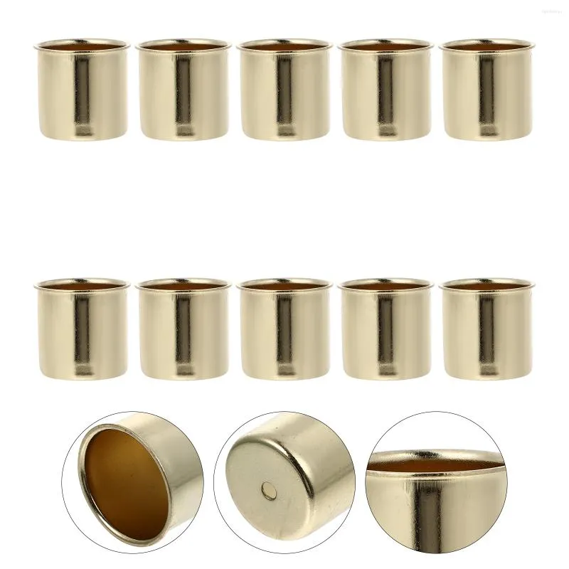 Mum Tutucular 10 PCS Metal Bardak Cadılar Bayramı Dekor Diy Braket Bardak Ferforje Nolar Mum Kolcu