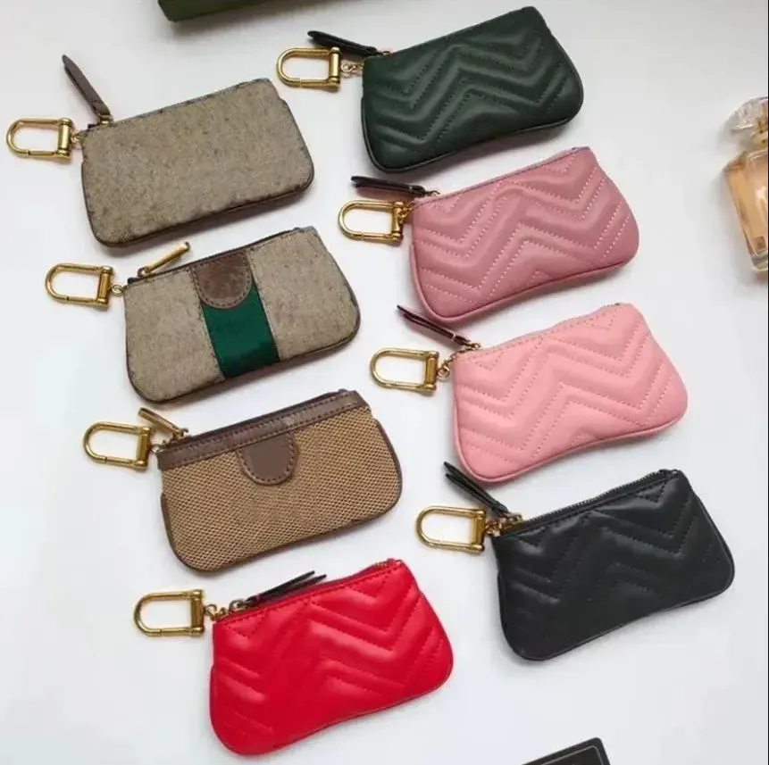 2023 Geldbörsen AAA Hochwertiges Leder Schlüsselmappen Damen Münzen Geldbörsen Herren Wechseltaschen Damen Designer Schlüsseltasche Kartenhalter Reißverschlusstasche Geldbörse mit Box