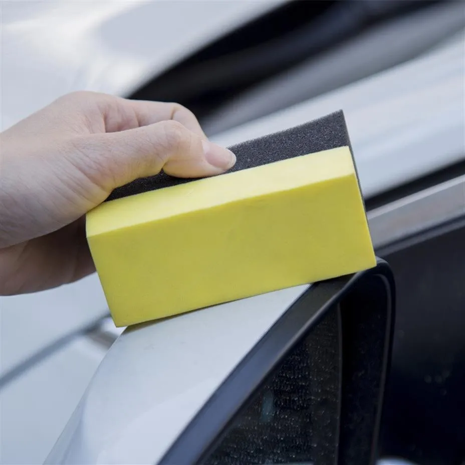 Car Contoured Wheels Brush Sponge Tools Applicator For Tire Hub Cleaning Waxing Polishing Sponge1345S