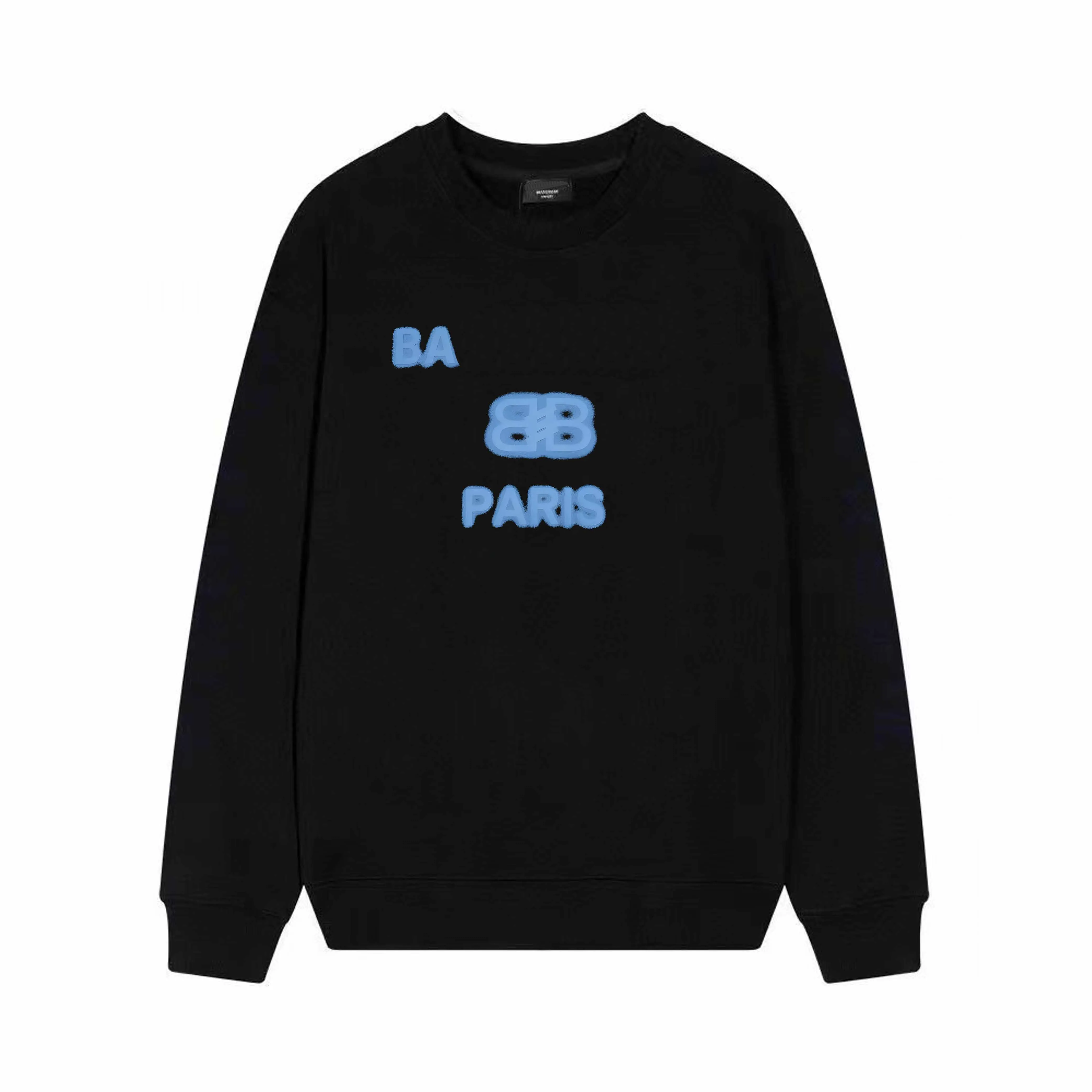 Designer luxe hiver mode rue coton sport pull respirant lâche hommes et femmes lettrage bleu sweat à capuche décontracté High Street