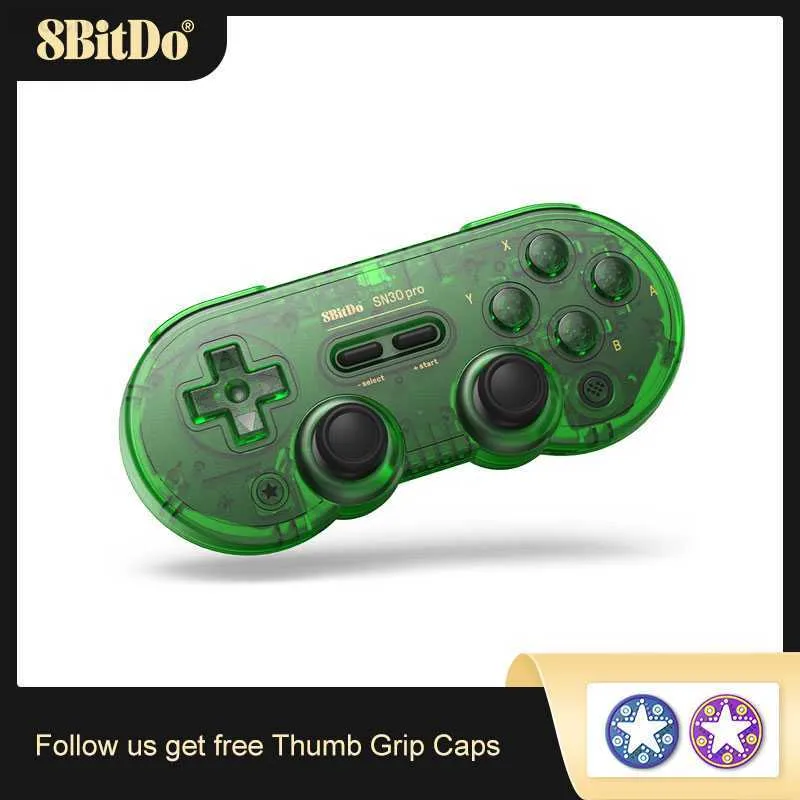 Oyun Denetleyicileri Joysticks 8bitdo SN30 Pro Özel Sürüm Kablosuz Bluetooth Gamepad Controller Nintendo Switch için Joystick Windows Android Steam L230916