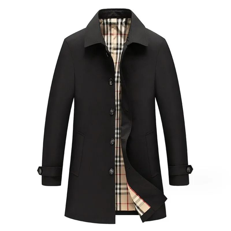 Men's Trench Coats 2024 New Luxury Brand Hotsales Fashion Windbreaker Designer High Quality Classic Mens Long Trench Coat Loose Jacket Windproof Overcoat 2759