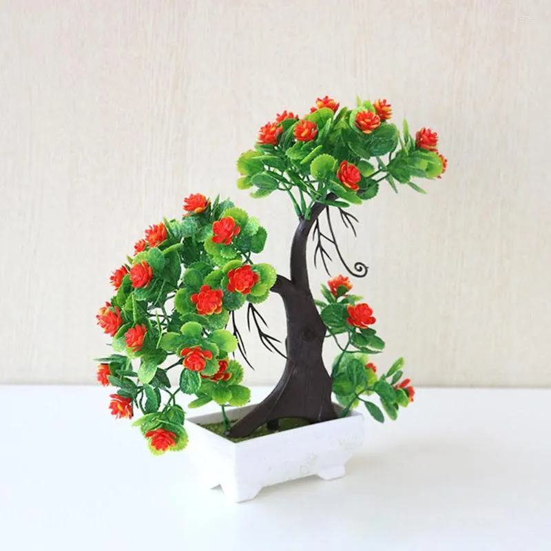 Flores decorativas amante árvore plantas artificiais prateleiras bonsai potes falsos ornamentos de mesa de escritório em casa decoração para o quarto dos namorados plantador