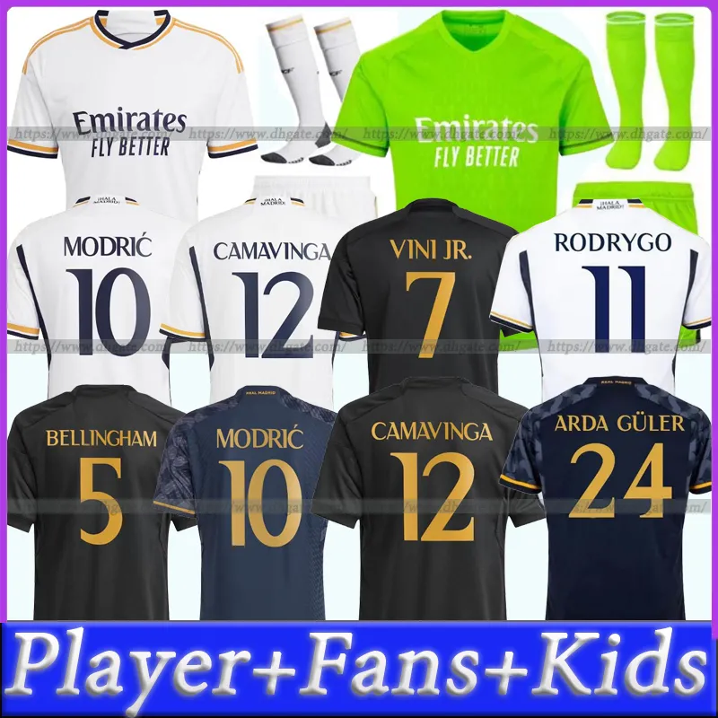 3XL 4XL 23 24 Bellingham Soccer Jerseys RODRGO Camiseta Football Jerseys VINI JR ARDA GULER Mbappe Football Shirt Kids 2023 2024 Real Madrids Camiseta De Futbol