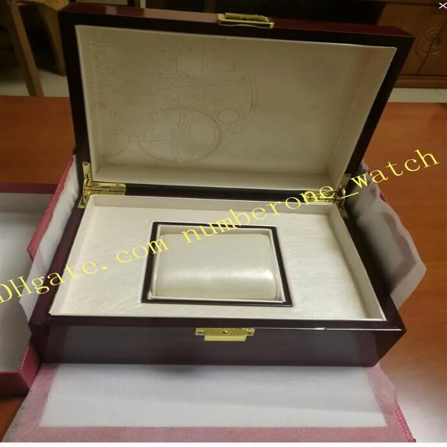 Luxury Watch Red Nautilus Watch Original Box Papers Card Wood Boxes Handväska för Aquanaut 5711 5712 5990 5980 Watch289b