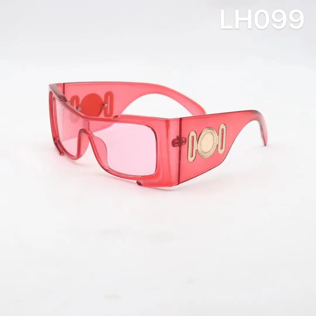 Luxus-Design-Sonnenbrille für Frauen 099 Mode-Kunststoff-Schild-Sonnenbrille UV-Schutz Große Verbindungslinse Rahmenlos Top-Qualität im Paket enthalten