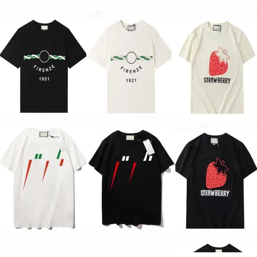 メンズTシャツ23SSデザインメンズ女性TシャツファッションレタープリントTシャツ夏短袖TEES TOPS MEN DESIGNDHFIB