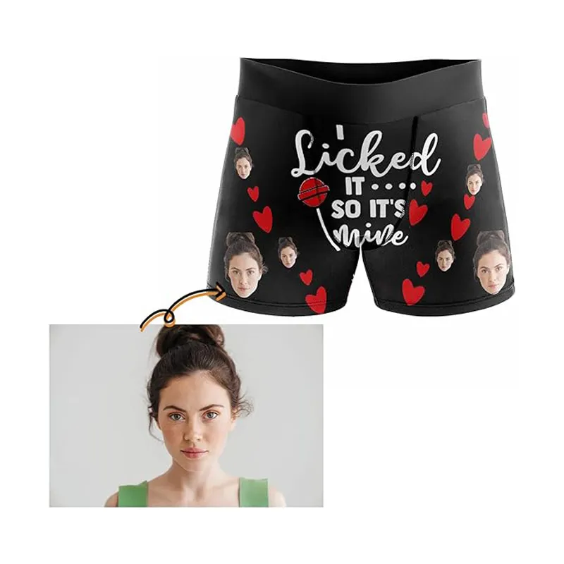 Personalized Mens Underwear Boxer Valentines Boxer Briefs With