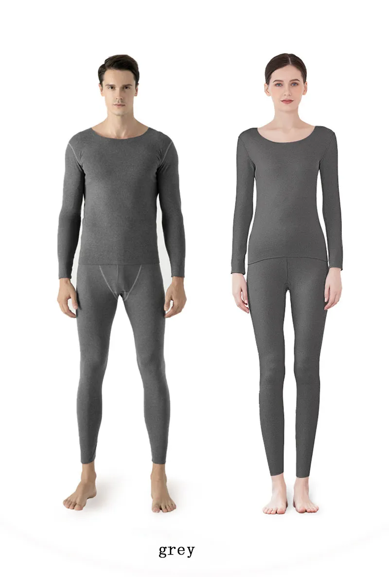 Sous-vêtements thermiques pour femmes et hommes, couche de base doublée en polaire ultra douce, ensemble de pyjama haut et bas, caleçon long pour femme et homme, vente en gros sans trace