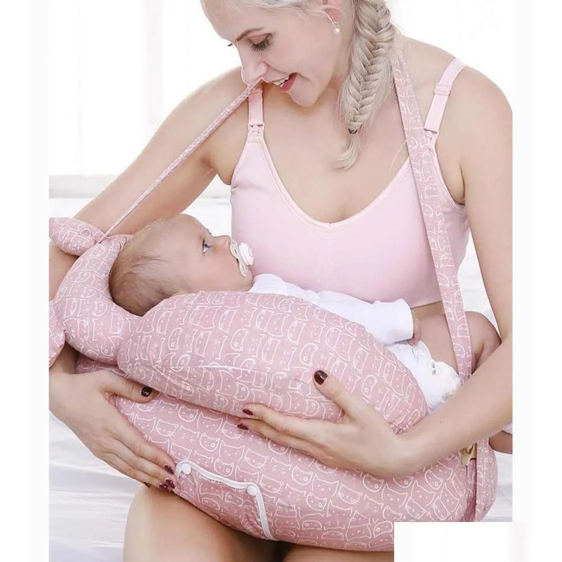 Maternity Pillows Baby Breastfeeding Pillow Infant Born Mtifunction Nursing Feeding Adjustable Woman Waist Drop Delivery Kids Supplie Dhxky