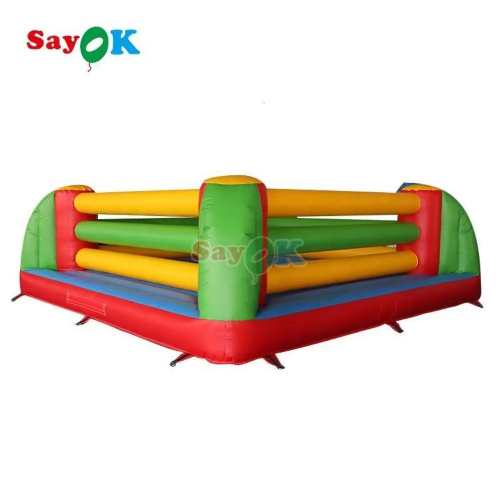 Anneau de boxe gonflable, videur géant, maison de rebond, jeux de sport de fête, 5m