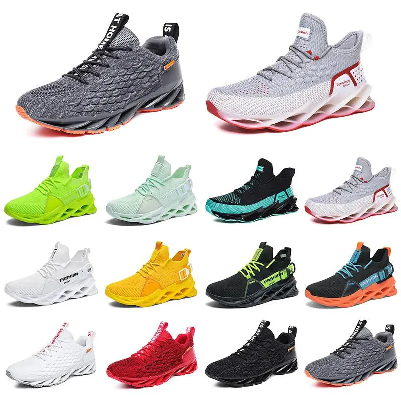 Laufschuhe für Herren, atmungsaktive Turnschuhe, dunkelgrün, schwarz, himmelblau, blaugrün, grün, rot, weiß, modische Sport-Sneaker für Herren, einundsechzig