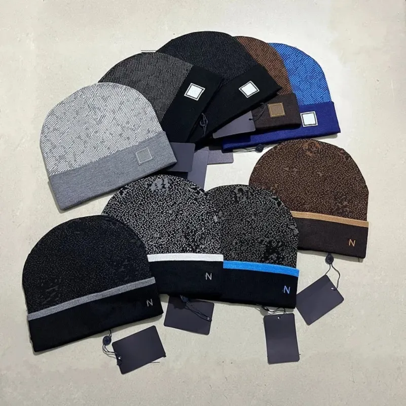 Designer Beanies Autumn Winter Designers Sticked Hat Fashion Beanie Womens Hats Warm Caps Skull Caps Black