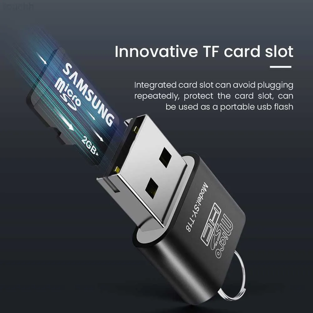USB Micro SD/TF Card Reader USB 2.0 Mini Mobile Phone Memory Card Reader  High Speed USB Adapter For Laptop Accessories