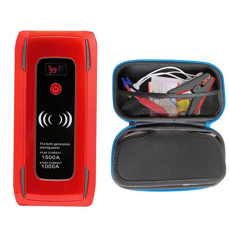 26000mAh Potek 1500 Jump Starter Portable 12V Emergency Power Supply For Outdoor Travel And