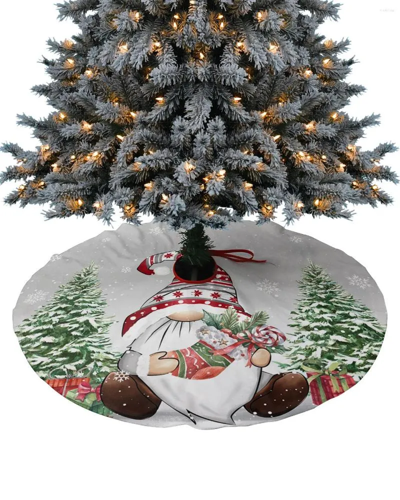 Décorations de noël Gnome flocons de neige, jupe d'arbre, couverture de Base, tapis de maison de noël