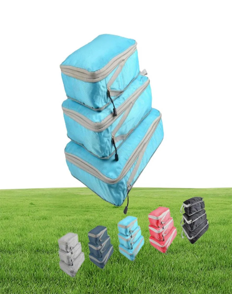 Organizadores de equipaje de viaje, bolsa de almacenamiento de viaje para  maleta, cubos de viaje, cubos de embalaje, bolsas de equipaje, juego de 7