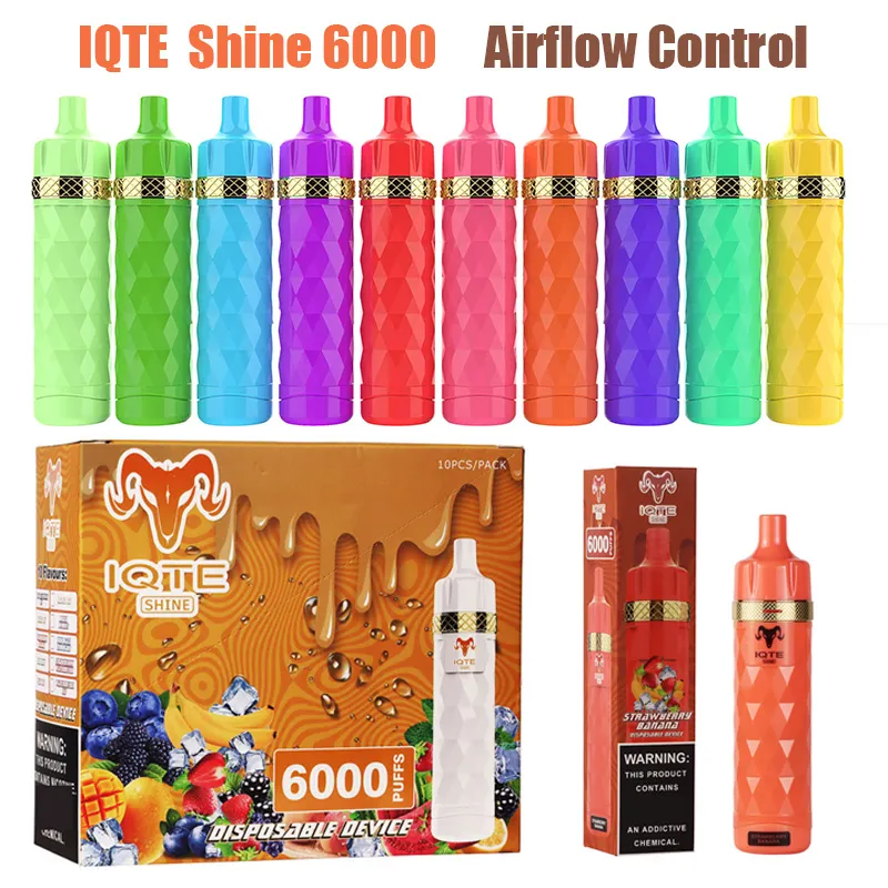 Vaper IQTE 6000 Puffs Recargable - Importadora y Distribuidora Monar