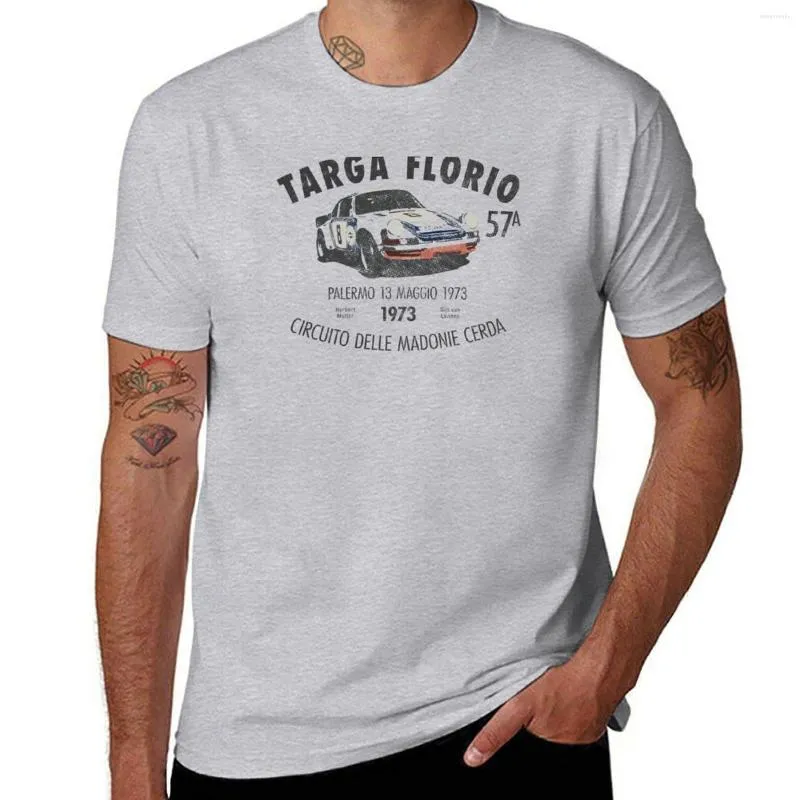 Men's Tank Tops Targa Florio 1973 T-Shirt T-shirts Man Graphics T Shirt Plain Shirts Men