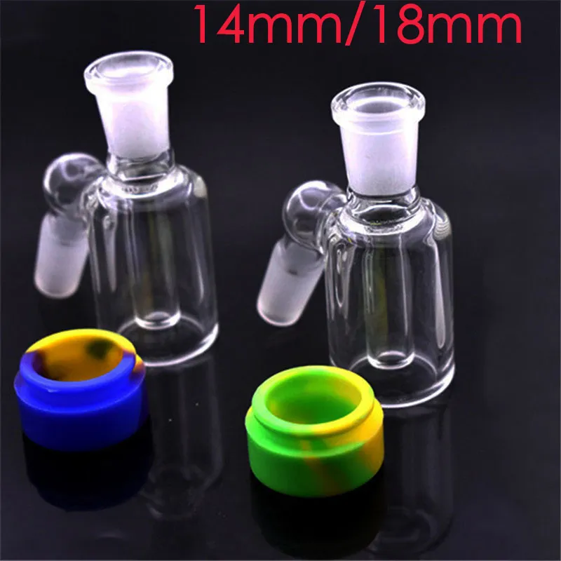 Atacado Hookah Ash Catcher com 14mm 18mm Feminino Masculino Joint Water Pipes Catchers Silicone Wax Oil Container Reclaimer Grosso Ashcatcher para vidro Dab Rig Bongs