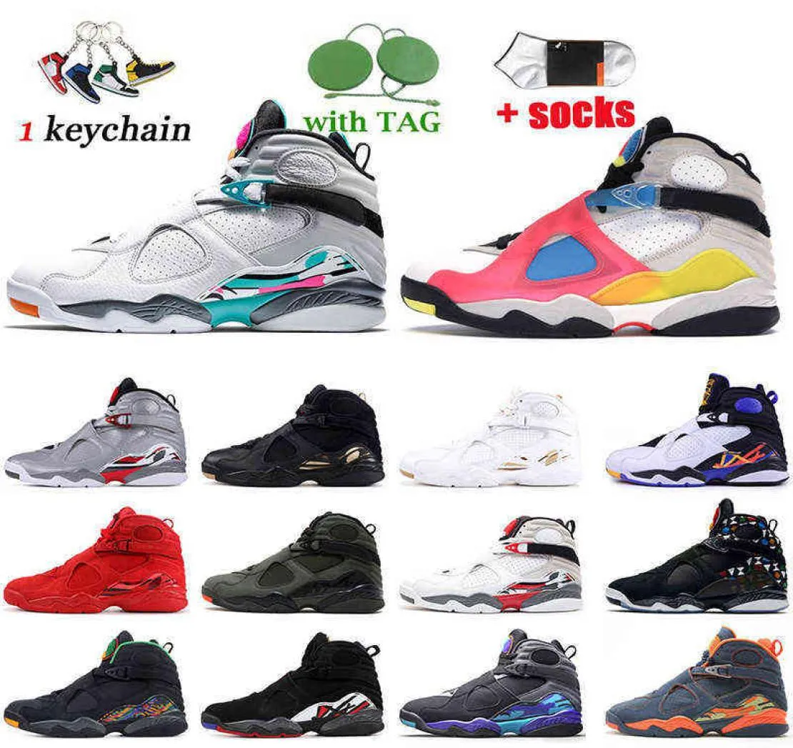 Top Quality Jumpman 8 8s Mens Basketball Shoes Fashion Trainers