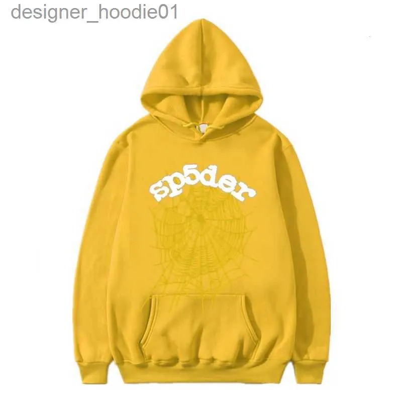 Heren Trainingspakken Heren Hoodies Luxe Hoodie Mode Hip Hop Streetwear Sweatshirts Heren Dames 3D Web Foam Print Oversized Jas Amerikaanse Mode Hotselling L2 L2309