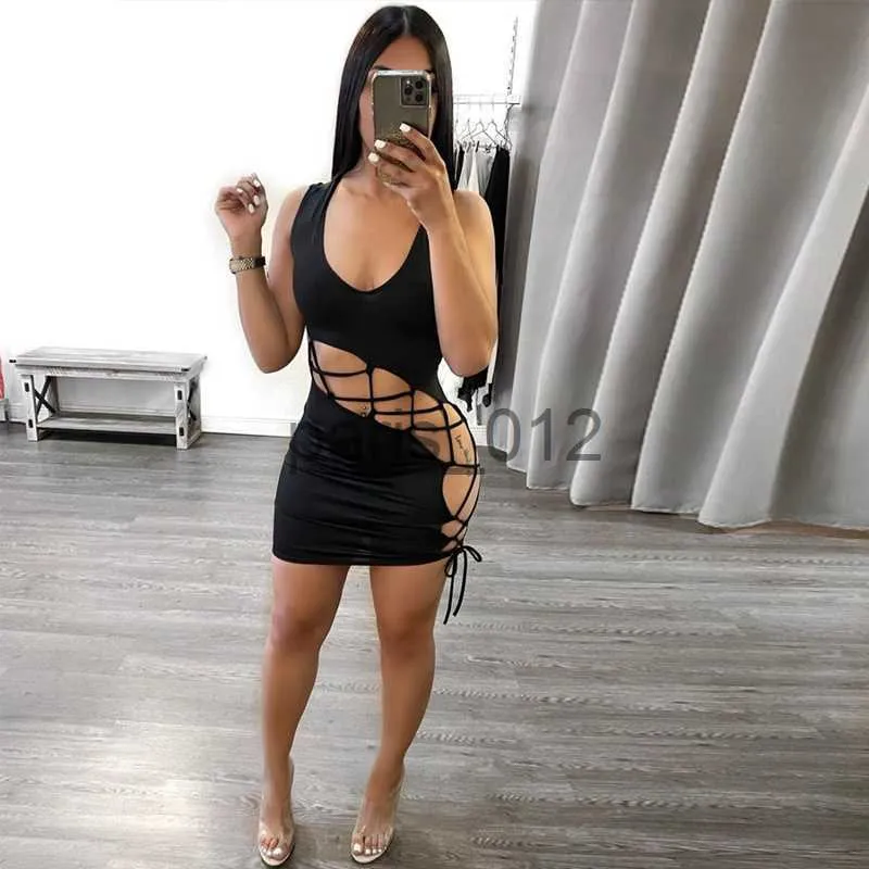 Ladies in top mini dresses