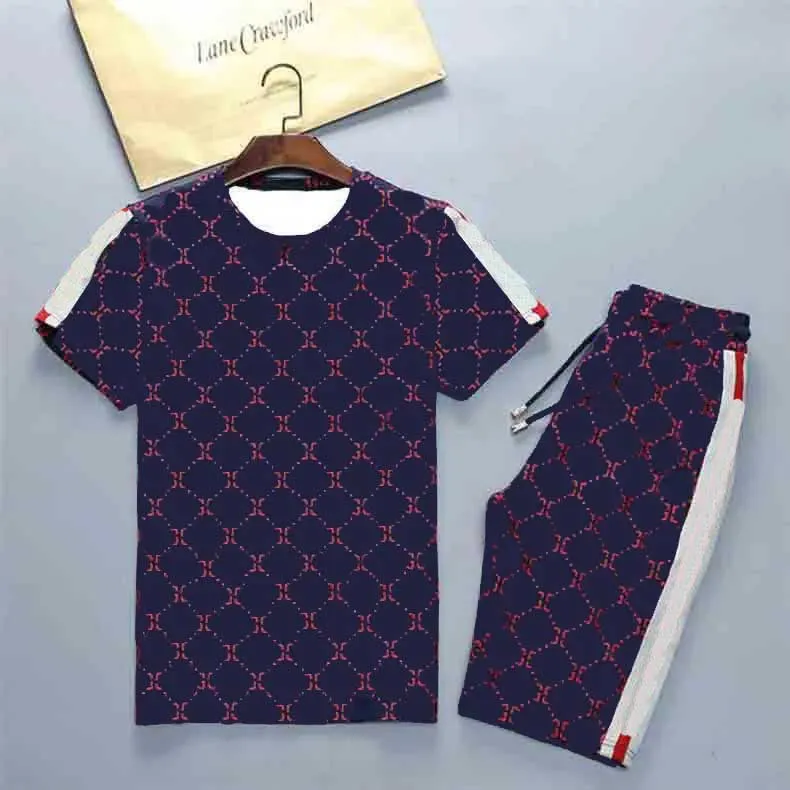 Mens Tracksuits Summer Suits CasualT Shirts Classic Shorts Mens
