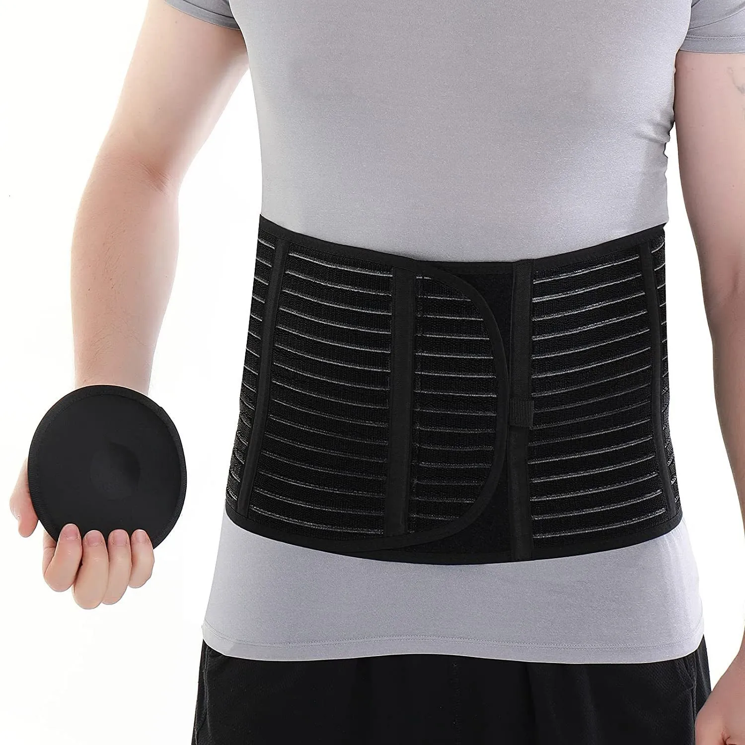 Autres articles de beauté et de santé HKJD Ceinture de hernie ombilicale pour hommes et femmes Reliure abdominale avec coussin de soutien aide à soulager la douleur incisionnelle 230915