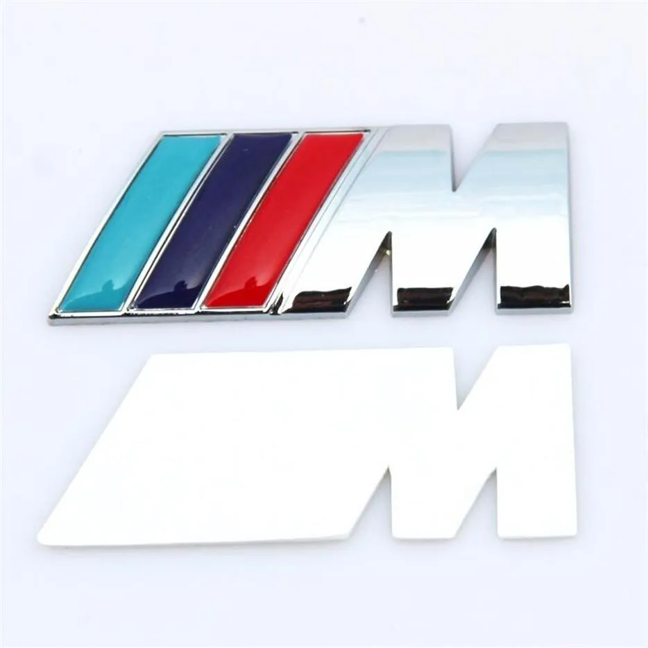 Bilklistermärken Badge Emblem för M M3 M5 Badge Power Sport Hood Boot Bakre 3D -klistermärke 280B