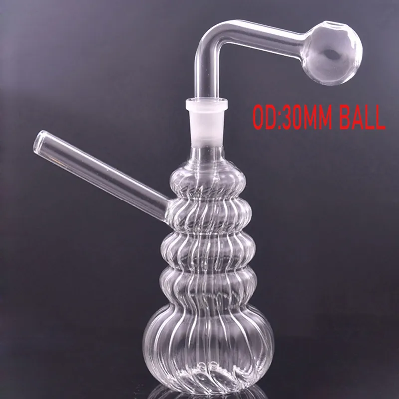 Atacado Vidro Beaker Bong Oil Burner Pipe Heady Dab Rigs Hookahs Smoking Water Pipe DabTube Dry Herb Smoke Pipes com 14mm Joint Oil Burner Pipes Dhl Free