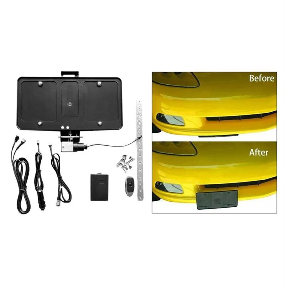 DHgate.com:Electric Flip Up Shutter License Plate Frame