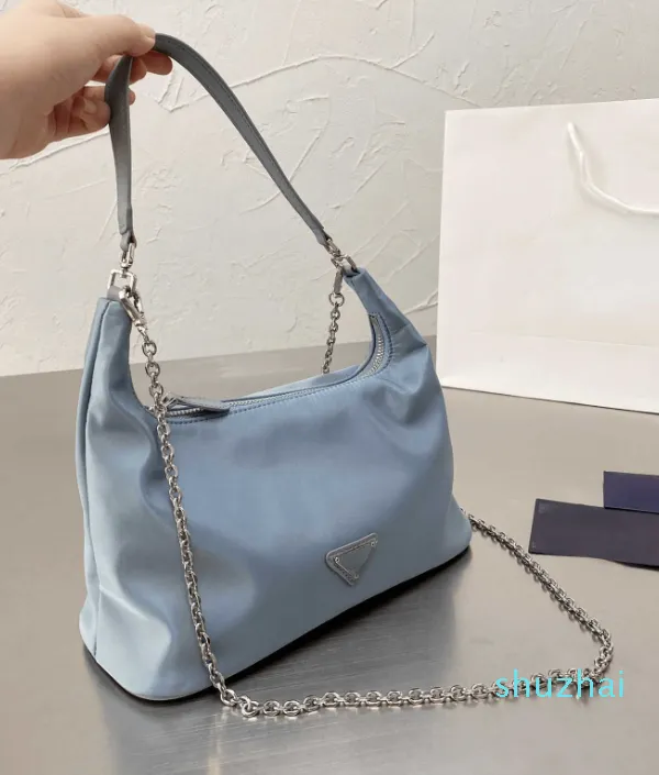 Bolso bandolera de viaje de Color sólido a la moda para compras en las axilas, bolso cruzado de diseñador informal Simple para mujer