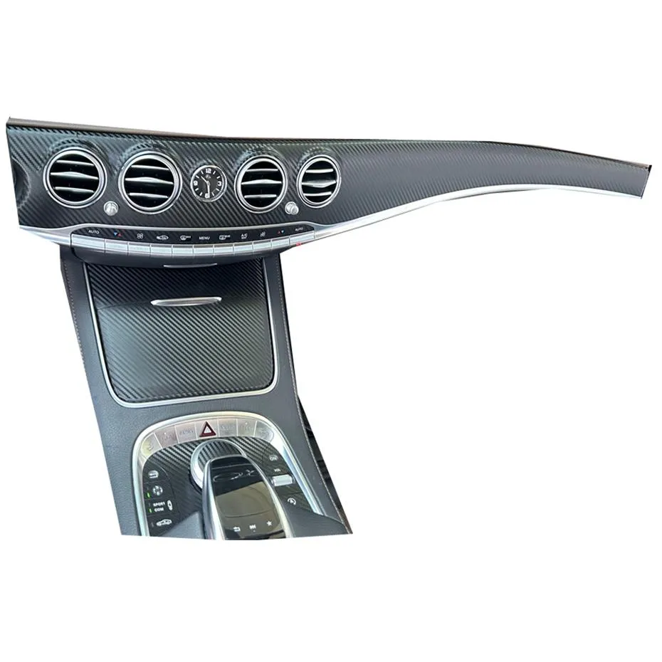 Für Mercedes S Klasse W222 2014 2020 Innen Zentrale Steuerung Panel Türgriff  Carbon Faser Aufkleber Aufkleber Auto Styling Accessor211z Von 37,4 €
