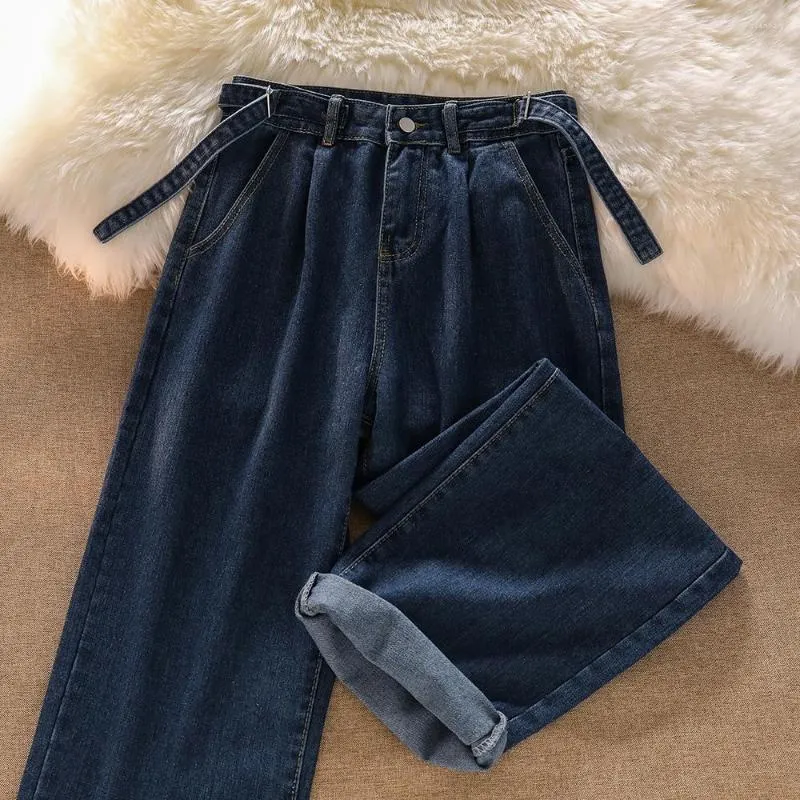 cygne シーニュ ダークデニム ワイドレッグパンツ