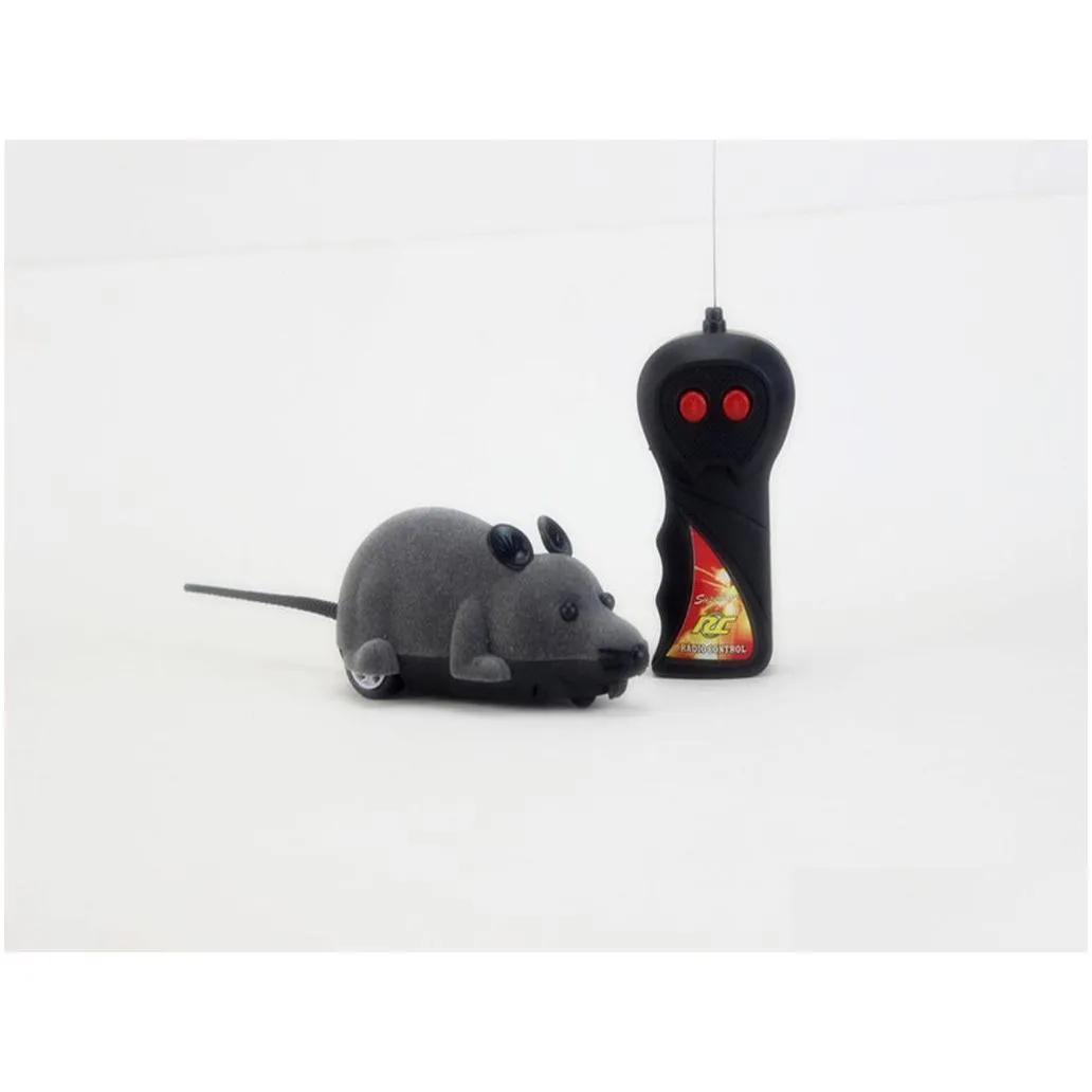 Jouets pour chats 8 couleurs Télécommande sans fil Rc Simation Souris Jouet Souris Rat électronique pour chaton Nouveauté Drop Livraison Maison Jardin Pet Dhhoj