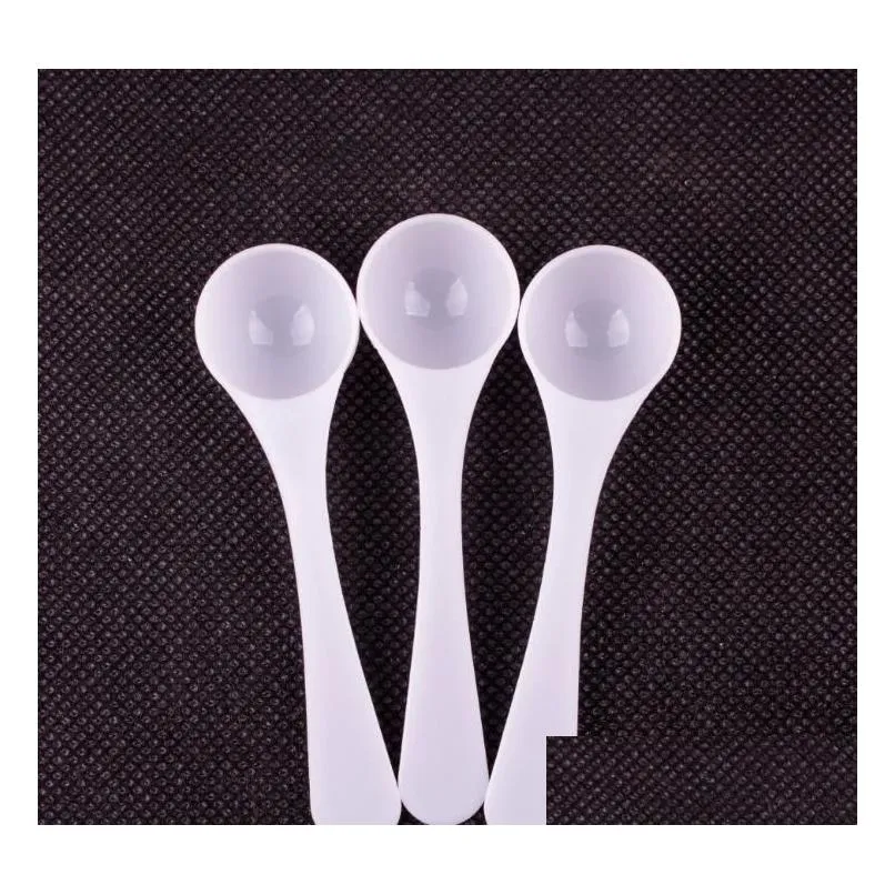 Measuring Tools 1000Pcs 2G 4Ml Plastic Spoon Long Handle Food Grade Reusable Spoons Milk Powder Kitchen Scoop Sn1955 Drop Delivery Hom Dholf