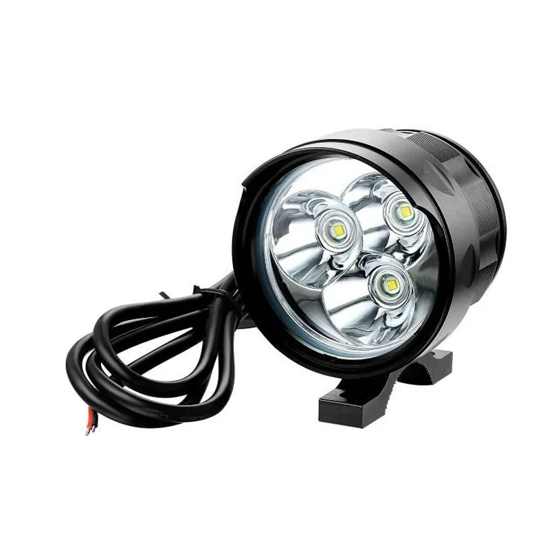 Illuminazione per motocicli Fari a LED ad alta potenza Luce 3 pezzi-18 pezzi T6 LED Fari per auto elettriche Faretti Fendinebbia Torcia elettrica Drop Dhlqw