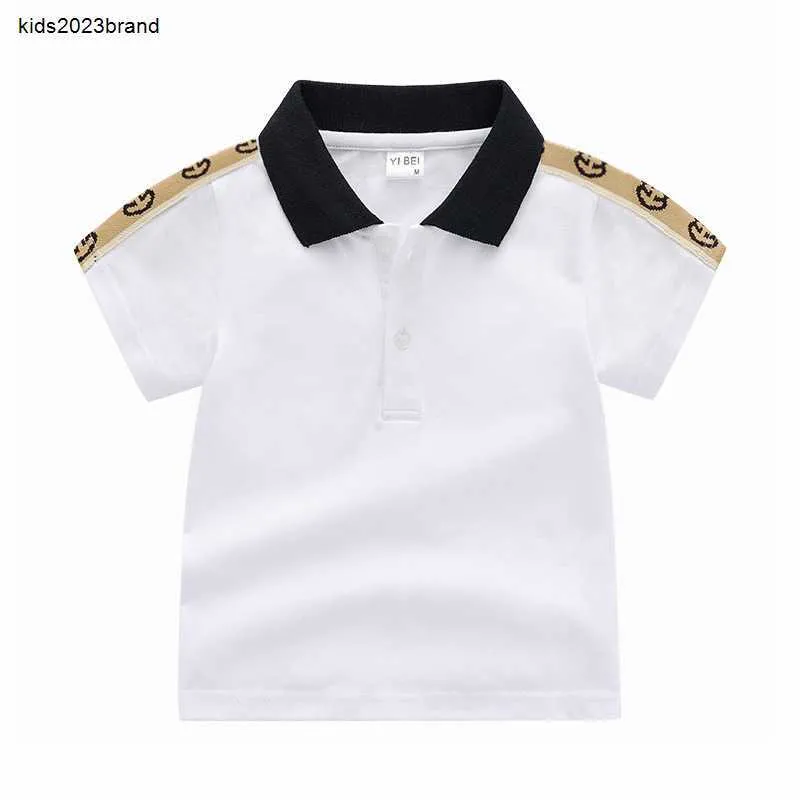 Été enfants à manches courtes bébé Polo t-shirt concepteur enfants manches courtes bébé Polos chemises garçons hauts pour filles 90-130cm