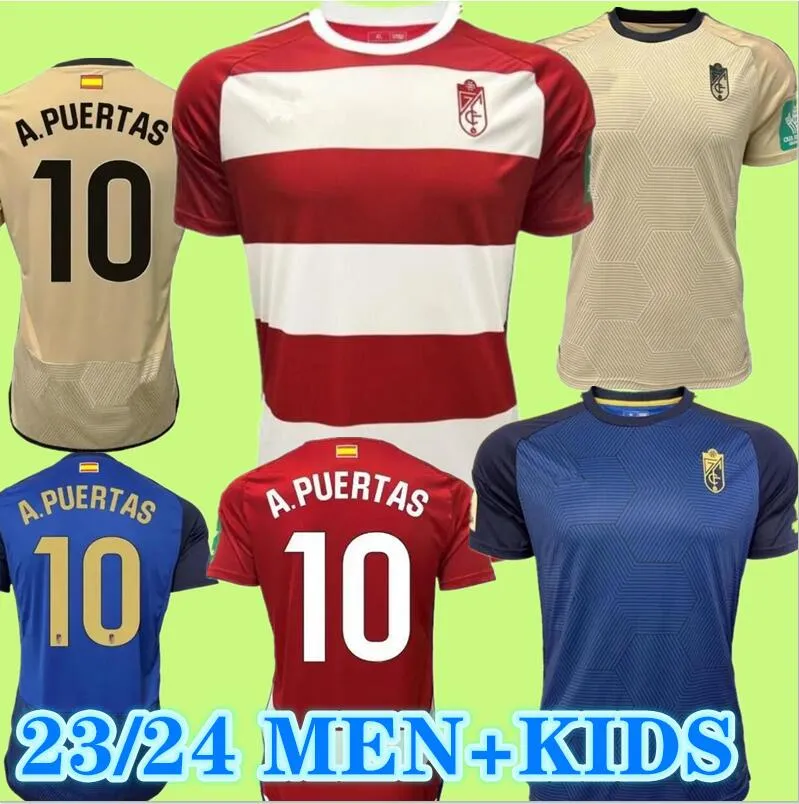 Granada CF L.SUAREZ camisas de futebol adulto kit 23 24 ABRAM A.PUERTAS D.MACHIS camisas de futebol SOLDADO M.MILLA DOMINGOS D. jersey HERRERA C.NEVA BACCA camiseta 2023 2024