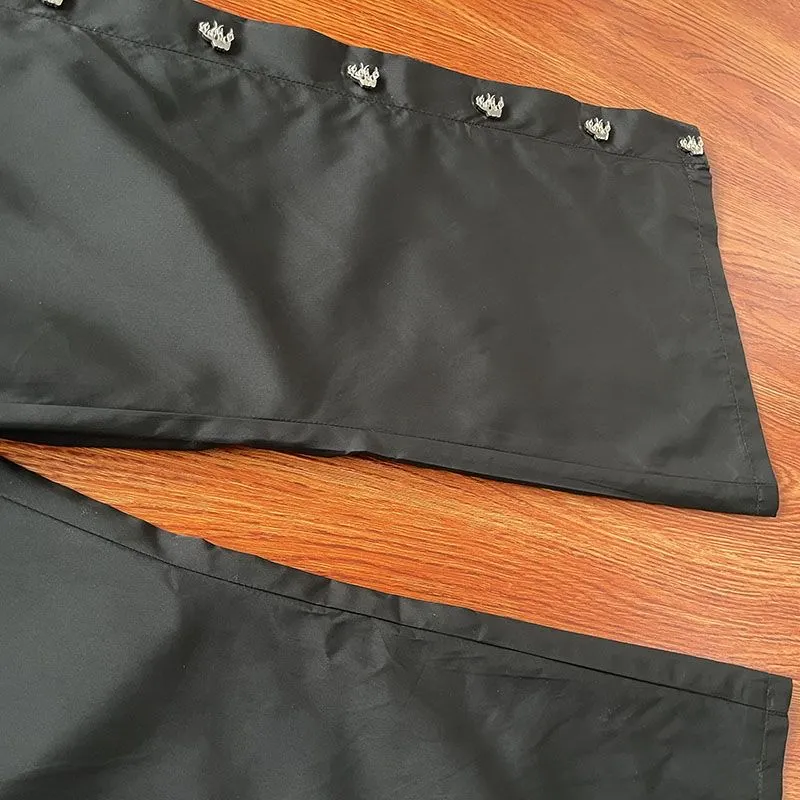 DHgate.com:Mens Waxed Nylon Straight Leg Sweatpants with DHgate.com:Mens Waxed Nylon Straight Leg Sweatpants with
